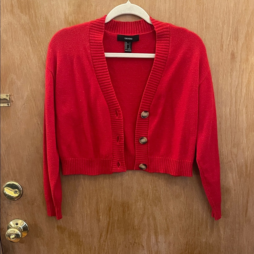 Forever 21 Red Women's Cardigan